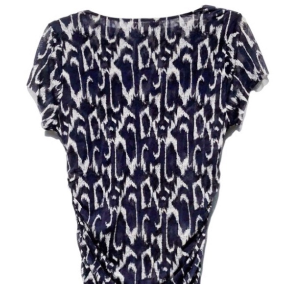 Kenneth Cole Mesh Indigo Ikat Swim Cover Up - Picture 7 of 12